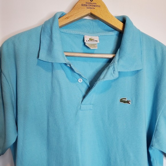 Lacoste Other - Lacoste 5 L Polo Shirt Men's Size  Croc Alligator Logo Light Blue Short Sleeve